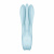 Satisfyer Threesome 1 - Клиторальный вибратор, 14 х 5.6 х 3.6 см (голубой)